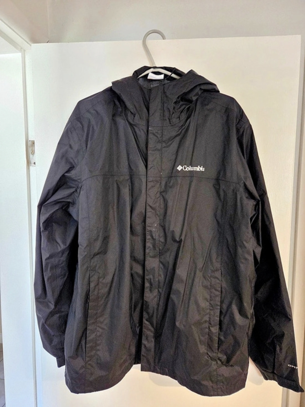 Columbia Men's Watertight II Jacket Black Hooded Rain Jacket